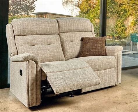 Sherborne Roma Two Seat Fabric Manual Reclining Sofa Adjustable Beds