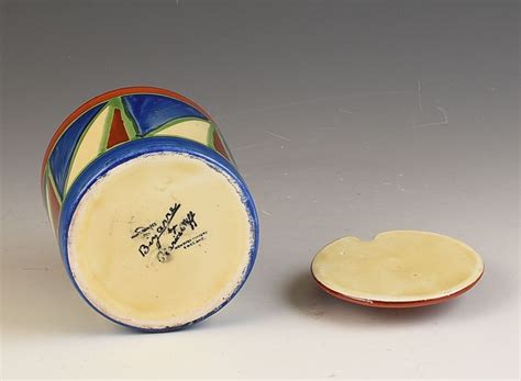 Clarice Cliff ORIGINAL BIZARRE DRUM JAMPOT C 1929