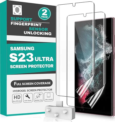 Doeasy Samsung S23 Ultra Screen Protector [support Fingerprint Sensor Unlocking] [full Screen