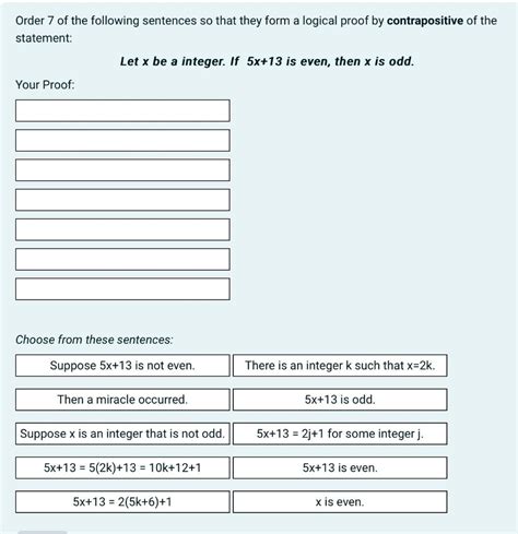 Solved Order Of The Following Sentences So That They Form Chegg