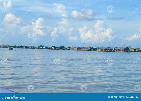 Makong River At Kampong Chhnang Province Of Cambodia Editorial Photo