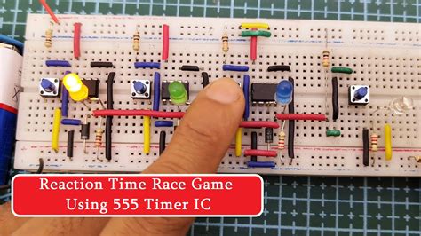 Reaction Time Race Game Using 555 Timer IC Fastest Finger First Game