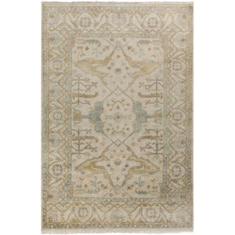 Bungalow Rose Handmade Hand Knotted Ivory Tan Rug Wayfair