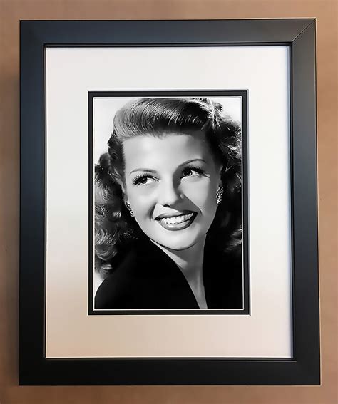 Rita Hayworth Black and White Photo Professionally Framed | Etsy