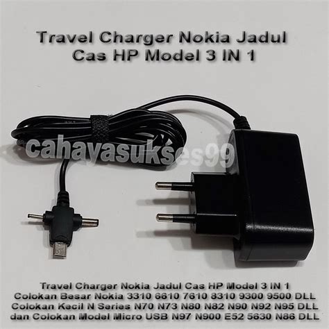 Charger Handphone Nokia Cas Hp Aksesoris Ponsel Jadul Vintage Colokan