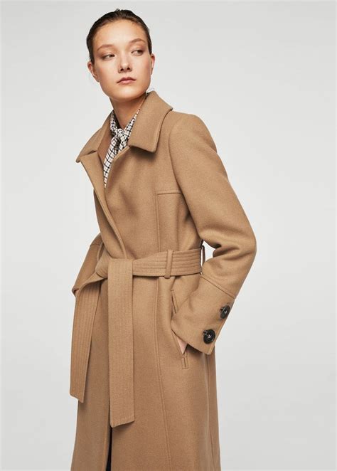 Coats For Women Mango Usa Work Attire Work Outfit Beige Wool Coat Mango Coats Mode Mantel