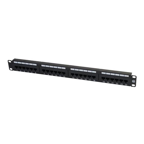 Bolein Patch Panel Cat6 Utp 24 Port Metal Frame