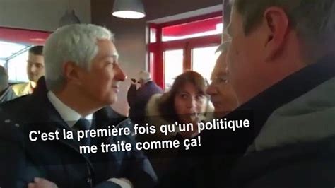 Échange très tendu entre Nicolas Dupont Aignan et le patron du marché