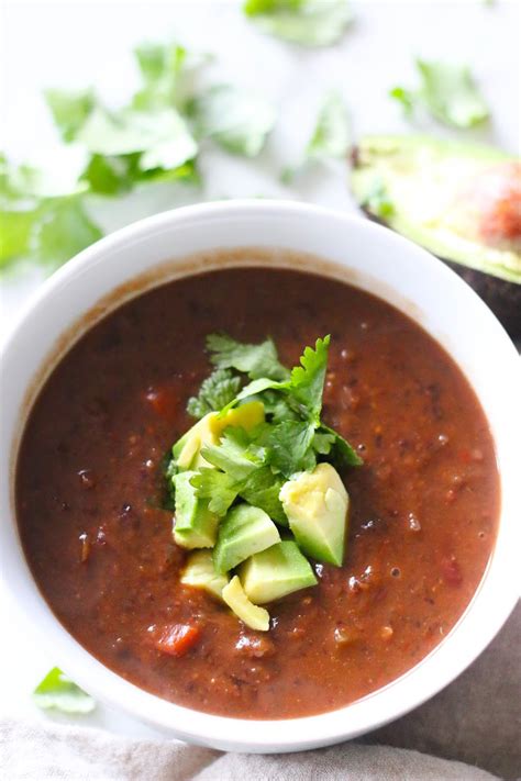 Quick And Easy Vegan Black Bean Soup