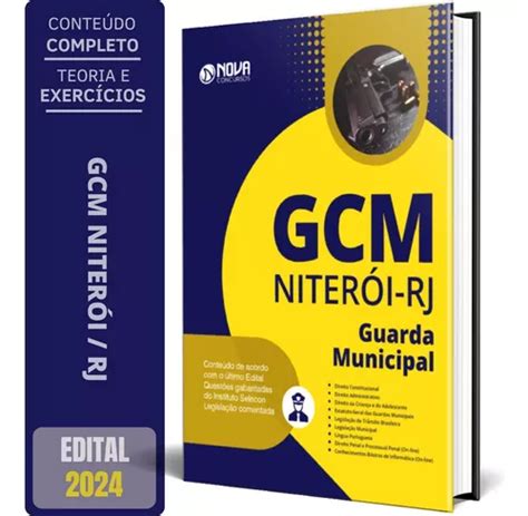 Apostila Gcm Niterói Rj 2024 Guarda Municipal MercadoLivre