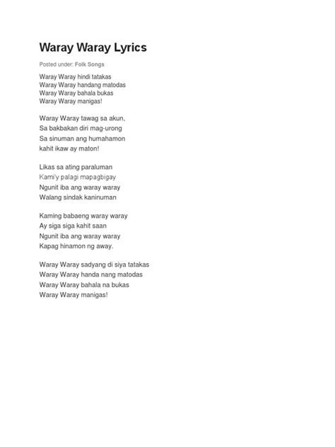 Waray Waray Lyrics.docx