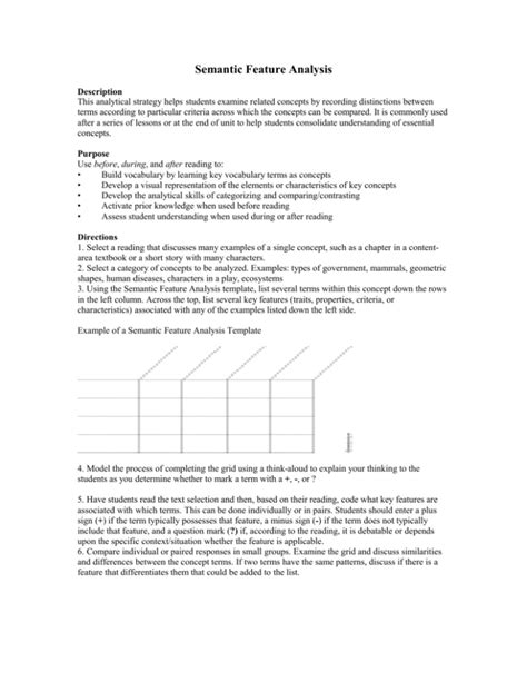 Semantic Feature Analysis