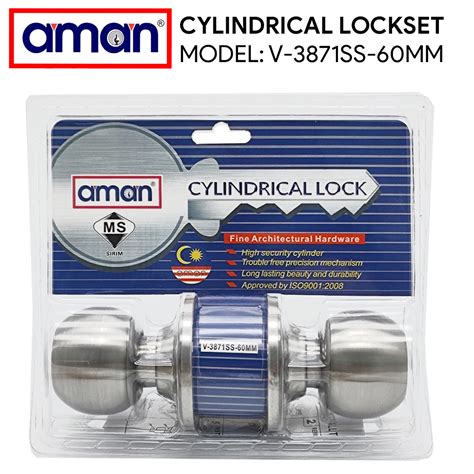 Km Lighting Product Aman Door Lockset Cylindrical Knob V Ss