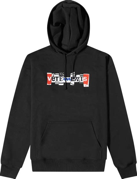 Buy Vetements Mixed Logo Hoodie Black Ua53hd240b Blac Goat