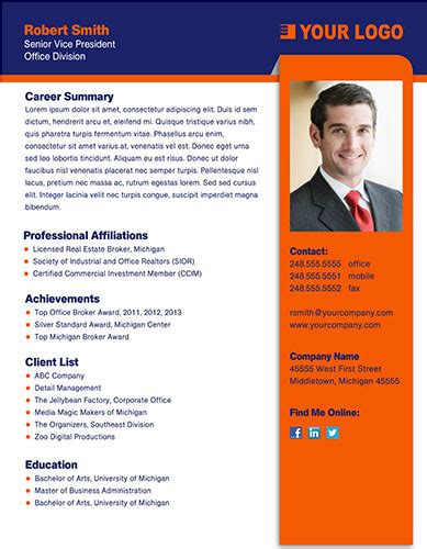 Professional Profile Templates