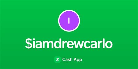 Pay Iamdrewcarlo On Cash App