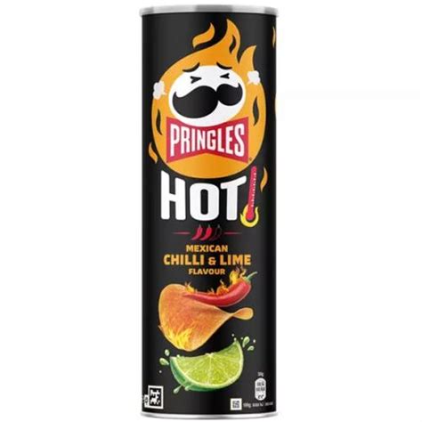 Köp Pringles Hot Mexican Chili Lime Flavour 160g hos Coopers Candy