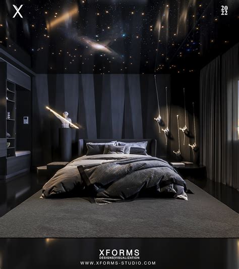 Galaxy bedroom on Behance