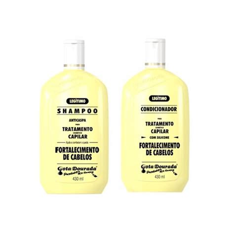 Kit Shampoo Condicionador Gota Dourada Fortalecimento Ml Submarino