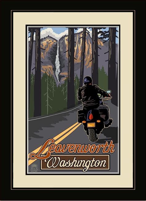 Northwest Art Mall PAL 6486 FGDM MRY Leavenworth Washington Motorcycle