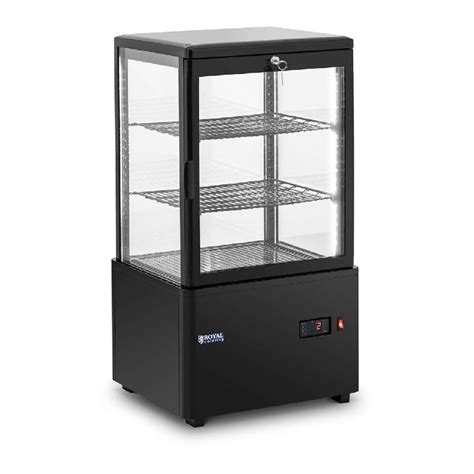 Vitrine réfrigérée 58 litres 3 niveaux verrouillable hauteur 82 cm