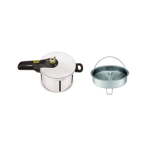 SEB P4705104 ClipsoMinut Duo 5L Cocotte Minute Faitout Revetement