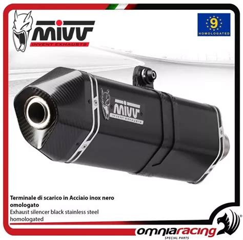 Escape Mivv Speed Edge Homologado Acero Negro Bmw R Gs Eur