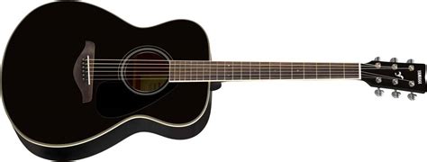 Yamaha Fs820 Small Body Acoustic Guitar W Solid Spruce Top Black Gloss Long And Mcquade