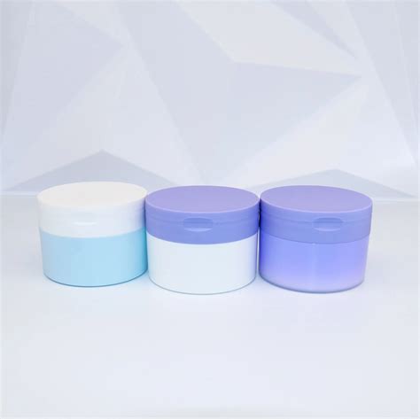 100g Body Scrub Jar Cosmetic Plastic Container With Lid And Spoon For