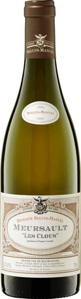 Meursault Les Clous AOC Seguin Manuel をオンラインで購入 vinello jp