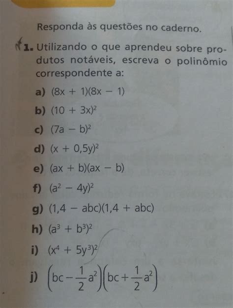 Solved Responda S Quest Es No Caderno Utilizando O Que Aprendeu