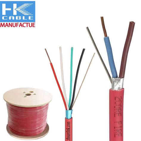 Fpl Fplr Fplp Fire Rated Cable Solid Red 2 Core Fire Alarm Cable Fire