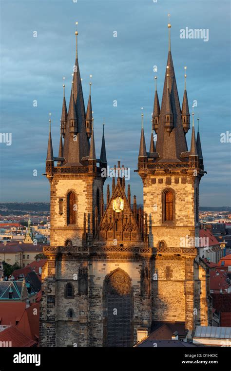 The Church Of Our Lady Before Tyn And Staromestske Namesti Stare Mesto