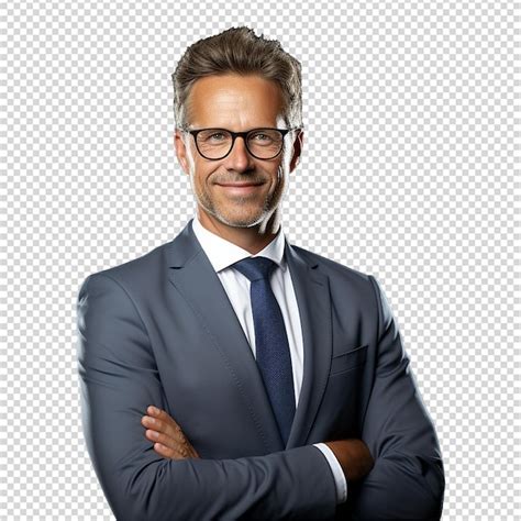 Premium Psd Businessman Isolated On Transparent Background