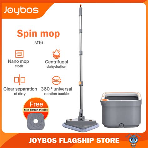 Joybos Self Wash Spin Mop M Spinner Flat Rotating Cleaner With