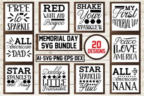 Memorial Day Svg Bundle Graphic By Mockupstory Creative Fabrica