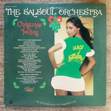 The Album Cover For Christmas Jollies Featuring An Image Of A Woman In