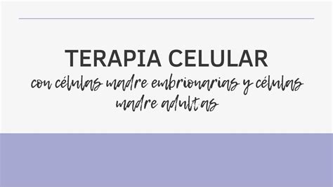 Terapia Celular Chemnotes By DM UDocz