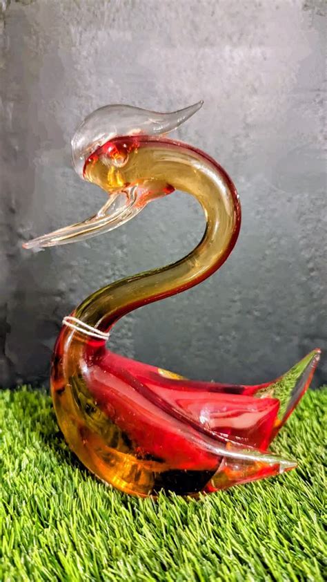 Murano Glass Swan Lost In Time