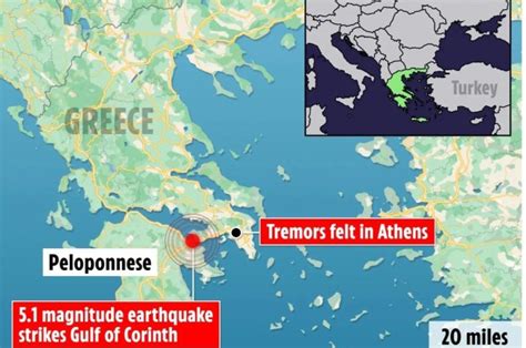 Greece hit by 5.1 magnitude earthquake felt 70 miles away | The US Sun