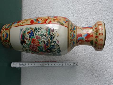 Asiatische Vase Porzellan Bemalt China Asiatica Antik Kaufen Auf