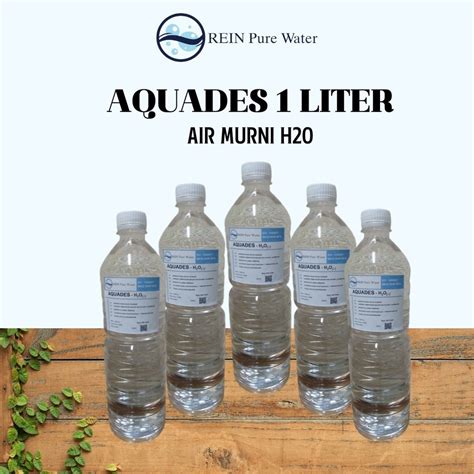 Jual Aquadest Aquades Air Murni Air Suling 1 Liter Shopee Indonesia