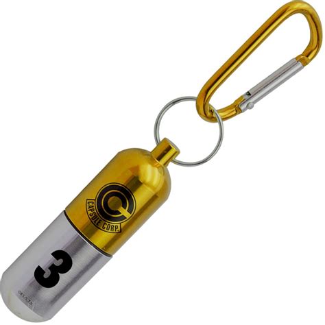 Dragon Ball Z Yellow Capsule Corp 3D Key Chain