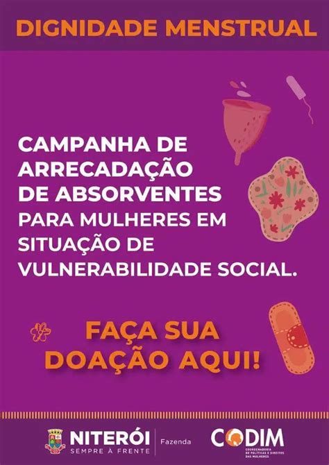 Niterói faz campanha de arrecadação de absorventes para mulheres em