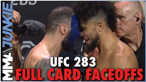 UFC 283 Full Card Faceoffs Paul Craig Johnny Walker Go Nose To Nose