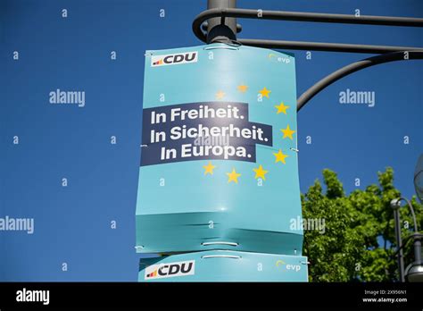 Cdu Election Poster For The European Elections Berlin Germany