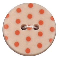 Acheter Bouton Imprim Mm Pois Mandarine Sur La Piqueuse Dans Boutons