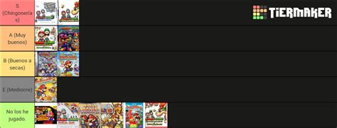 Mario RPGS Tier List Community Rankings TierMaker