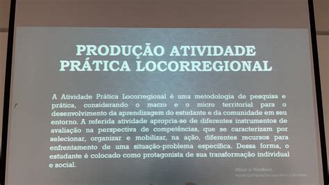 Atividade prática Locorregional Disciplina Oficinas Psicopedagógicas