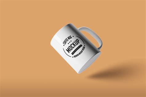 White Mug Mockup on Color Background Graphic by alimran24 · Creative Fabrica